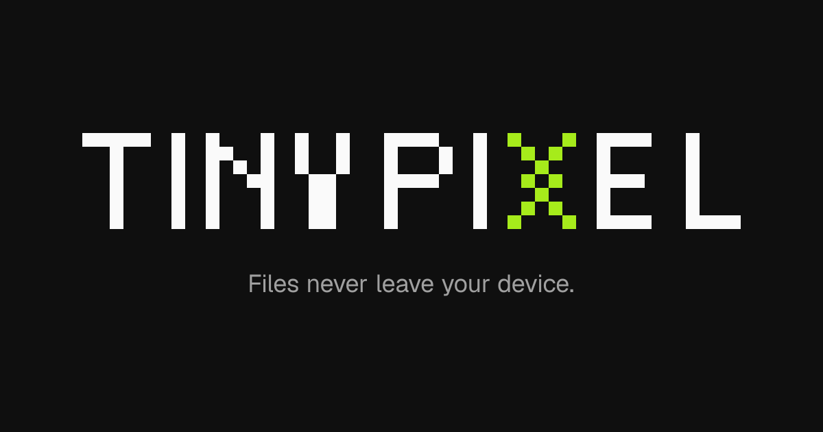 Compress image · TinyPixel